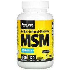Метилсульфонилметан, MSM, Jarrow Formulas, 1000 мг, 120 капсул - фото