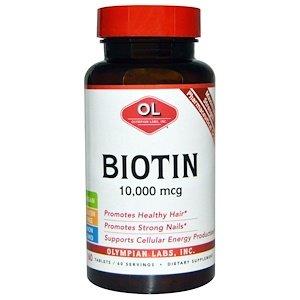 Биотин, Biotin, Olympian Labs Inc., 10000 мкг, 60 таблеток - фото