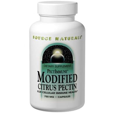 Цитрусовый пектин, Citrus Pectin, Source Naturals, модифицированный, 750 мг, 120 капсул - фото