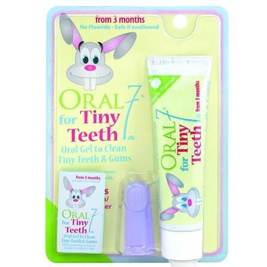 Дитячий набір "Хепі малюк", Зубна паста-гель і щітка на палець, з 3 місяців, Oral7 - фото