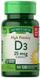 Витамин D3, Vitamin D3, Nature's Truth, 1000 МЕ, 130 гелевых капсул, фото – 1