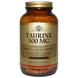 Таурин, Taurine, Solgar, 500 мг, 250 капсул, фото – 1