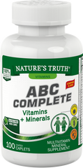 Комплекс вітамінів і мінералів, ABC Complete Vitamins + Minerals, Nature's Truth, 50+, 100 капсул - фото