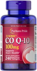 Коэнзим Q-10 Q-SORB ™, Q-SORB™ Co Q-10, Puritan's Pride, 100 мг, 240 капсул - фото