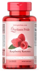 Кетоны малины, Raspberry Ketones, Puritan's Pride, 100 мг, 120 капсул - фото