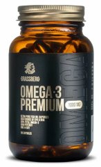 Омега-3, Omega-3 Premium, Grassberg, 1000 мг, 60 капсул - фото