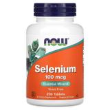 Селен (Selenium), Now Foods, без дрожжей, 100 мкг, 250 таблеток, фото