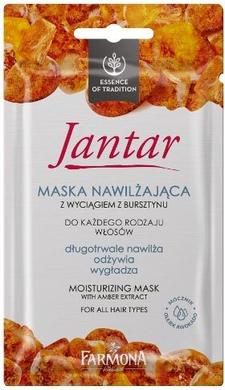 Янтарная увлажняющая маска для всех типов волос, Jantar, Farmona, 20 г - фото