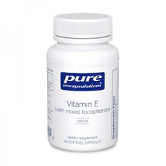 Витамин Е, со смешанными токоферолами, Pure Encapsulations, 90 капсул - фото
