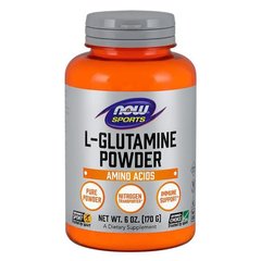 Глютамин в порошке, L-Glutamine Powder, Now Foods, 170 г - фото