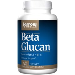 Бета глюкан, Beta Glucan, Jarrow Formulas, иммунная поддержка, 60 капсул - фото