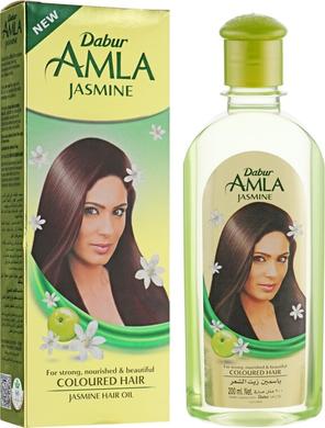 Масло для волос с жасмином, Amla Jasmine Hair Oil, Dabur, 200 мл - фото