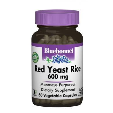 Червоний дріжджовий рис 600 мг, Bluebonnet Nutrition, 60 гелевих капсул - фото