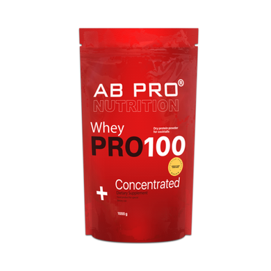 Протеїн, PRO 100 Whey, Concentrated, Ab Pro, 1000 г - фото