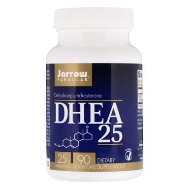Дегидроэпиандростерон, DHEA 25, Jarrow Formulas, 25 мг, 90 капсул - фото