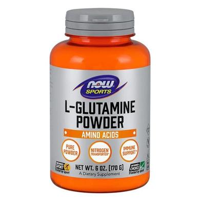 Глютамін в порошку, L-Glutamine Powder, Now Foods, 170 г - фото