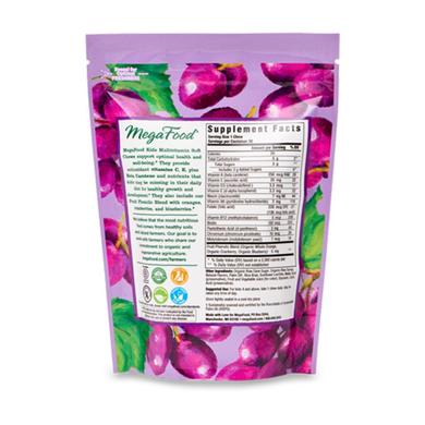 Мультивитамины для детей, MegaFood, вкус винограда, 30 жевательных конфет - фото