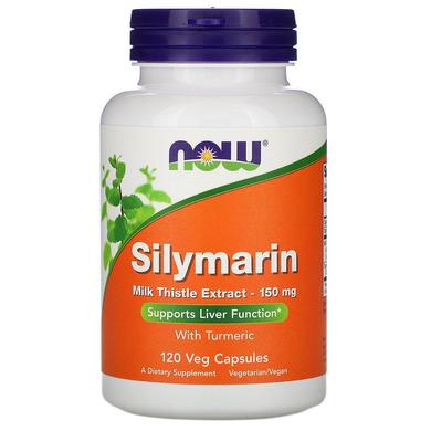Силимарин, расторопша (Milk Thistle), Now Foods, экстракт, 150 мг, 120 капсул - фото