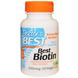 Біотин (B7), Best Biotin, Doctor's Best, 5000 мкг, 120 гелевих капсул, фото – 1