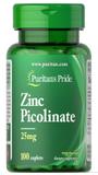 Цинк пиколинат, Zinc Picolinate, Puritan's Pride, 25 мг, 100 капсул, фото