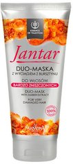 Бурштинна маска для дуже пошкодженого волосся подвійного застосування, Jantar Hair Mask, Farmona, 200 мл - фото