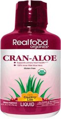 Алое рідкий-Журавлина, Real food organics Cran-Aloe, Country Life, смак журавлина, 944 мл - фото
