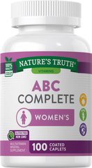 Мультивітаміни для жінок, ABC Complete Women's Multi, Nature's Truth, 100 капсул - фото