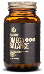 Омега 3-6-9, Omega 3-6-9 Balance, Grassberg, 1000 мг, 90 капсул - фото