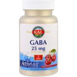 ГАМК (гамма-аміномасляна кислота), GABA, Kal, вишня, 25 мг, 120 таблеток, фото