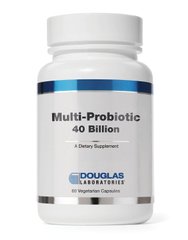 Пробиотики, Multi-Probiotic 40 Billion, Douglas Laboratories, 60 капсул - фото