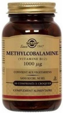 Вітамін В12 (метилкобаламін), Vitamin B12, Solgar, сублінгвальний, 1000 мкг, 30 таблеток - фото