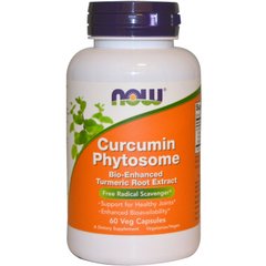 Куркумин, Curcumin, Now Foods, 60 капсул - фото