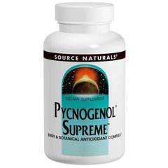 Пикногенол максимальный, Pycnogenol Supreme, Source Naturals, 30 таблеток - фото