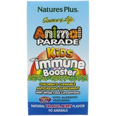 Укрепление иммунитета, Kids Immune, Nature's Plus, Source of Life Animal Parade, тропические ягоды, 90 животных - фото