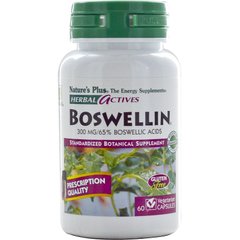 Босвелия (Boswellin), Nature's Plus, Herbal Actives, 300 мг, 60 капсул - фото