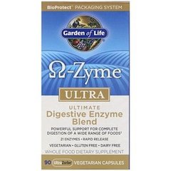 Травні ферменти, O-Zyme Ultra, Garden of Life, 90 капсул - фото