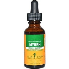 Мирра, экстракт смолы, Myrrh, Herb Pharm, 30 мл - фото