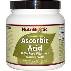 Вітамін С, Ascorbic Acid, NutriBiotic, 1 кг - фото