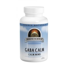GABA (гамма-аминомасляная кислота), 125 мг, Source Naturals, 60 таблеток - фото