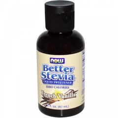 Стевия (вкус ванили), Stevia Liquid, Now Foods, 60 мл - фото