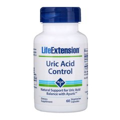 Мочевая кислота, контроль, Uric Acid Control, Life Extension, 60 капсул - фото