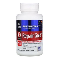 Серрапептаза для суставов, Repair Gold, Enzymedica, 120 капсул - фото