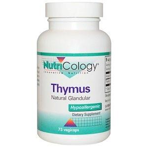 Тимус, Thymus, Nutricology, 75 капсул - фото