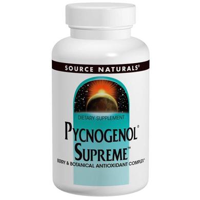 Пікногенол максимальний, Pycnogenol Supreme, Source Naturals, 30 таблеток - фото