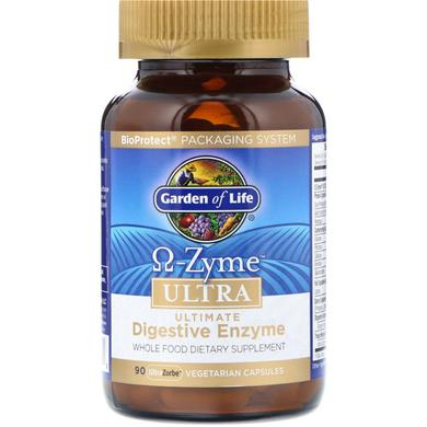 Пищеварительные ферменты, O-Zyme Ultra, Garden of Life, 90 капсул - фото