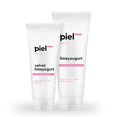 Комплекс: Очищення і догляд за шкірою тіла, Piel Cosmetics, Velvet Limeyogurt - фото