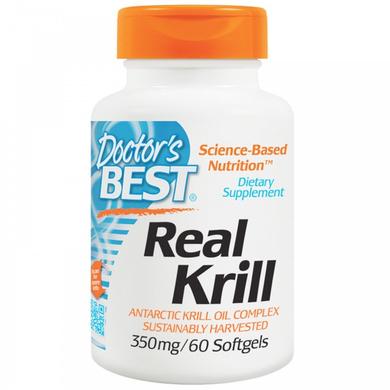 Масло кріля, Real Krill, Doctor's Best, 350 мг, 60 капсул - фото