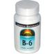 Вітамін В6, Vitamin B-6, Source Naturals, 100 мг, 250 таблеток, фото – 1