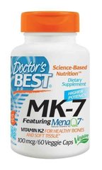 Витамин К2, МК-7 Vitamin K2, Doctor's Best, 100 мкг, 60 капсул - фото