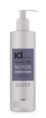 Кондиционер для осветленных и блондированных волос, Elements XCLS Blonde Silver Conditioner, IdHair, 1000 мл - фото